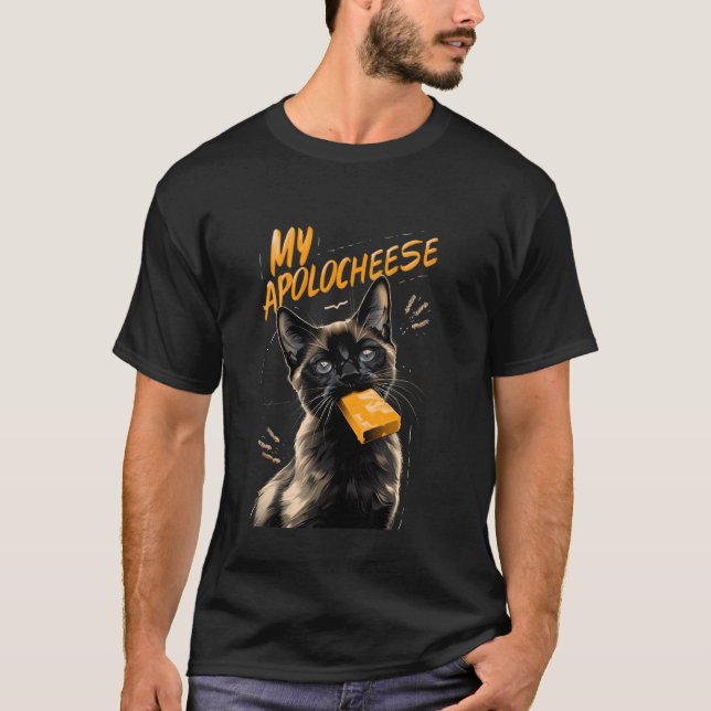 Camiseta Mi gato siamés de panecito con queso de pun Kitten (Anverso)