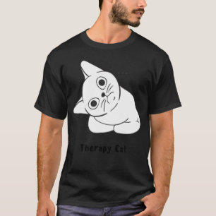 Camiseta Mi Gato Terapéutico Blanco Árbol de Distribución d
