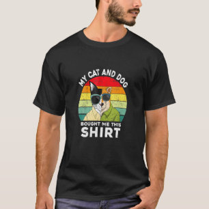Camiseta Mi Gato Y Perro Me Compraron A Su Padre De Gato Vi