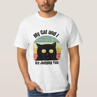 Camiseta Mi Gato Y Yo Te Estamos Juzgando Divertido Sol Ret