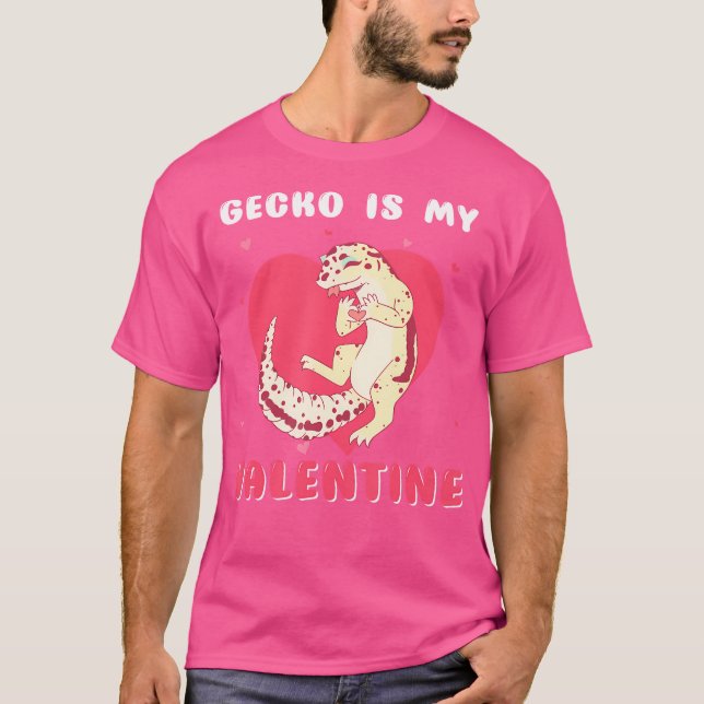 Camiseta Mi Gecko Es Mi Gecko De San Valentín (Anverso)