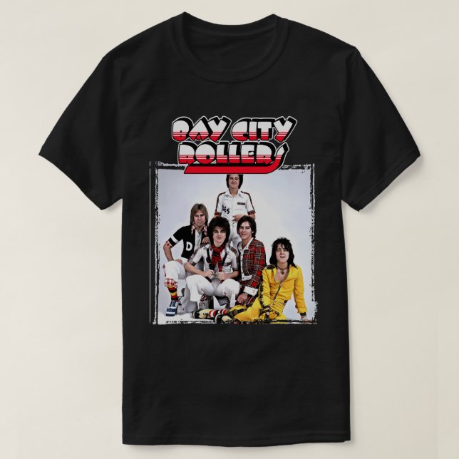 Camiseta Mi gente favorita Banda Bay City Rollers Music Roc (Diseño del anverso)