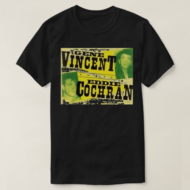 Camiseta Mi Gente Favorita Eddie Cochran Y Gene Vincent  (Diseño del anverso)