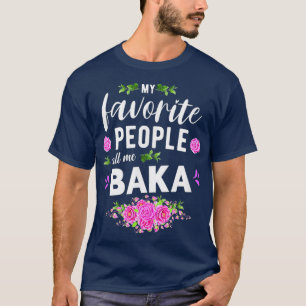 Camiseta Mi gente favorita me llama abuela croata.