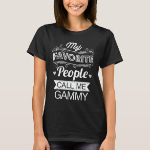 Camiseta Mi gente favorita me llama abuela divertida Gammy
