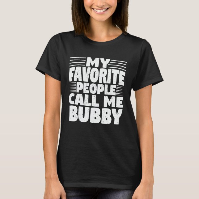 Camiseta Mi gente favorita me llama abuela graciosa de Bubb (Anverso)