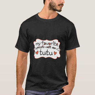 Camiseta Mi gente favorita me llama abuela hawaiana tutu