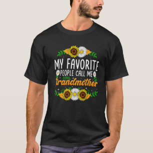 Camiseta Mi gente favorita me llama abuela Sunflower M