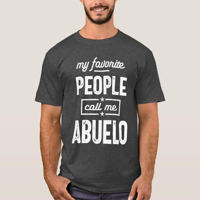 Camiseta Mi gente favorita me llama Abuelo (Anverso)
