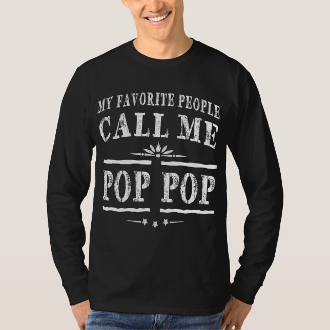 Camiseta Mi gente favorita me llama abuelo del Pop (Anverso)