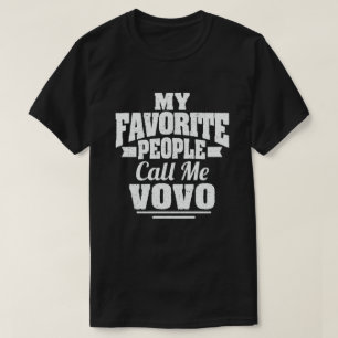 Camiseta Mi gente favorita me llama abuelo gracioso de Vovo