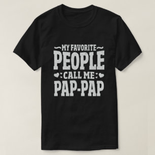 Camiseta Mi Gente Favorita Me Llama Abuelo Gracioso Pap-Pap