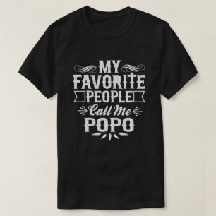 Camiseta Mi Gente Favorita Me Llama Abuelo Gracioso Popo