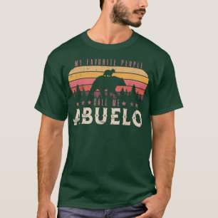 Camiseta Mi Gente Favorita Me Llama Abuelo Hombres Oso Retr