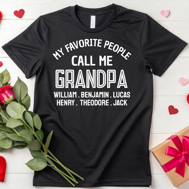 Camiseta Mi Gente Favorita Me Llama Cumpleaños Abuelo Papá (Subido por el creador)
