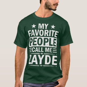 Camiseta Mi gente favorita me llama "D" de un padre gracios