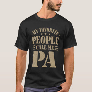 Camiseta Mi Gente Favorita Me Llama Día De Papá Padre Por P