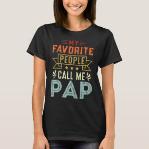 Camiseta Mi gente favorita me llama Día del Padre Retro Pap