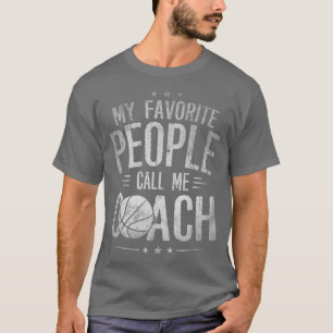 Camiseta Mi gente favorita me llama entrenador de básquetbo