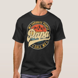 Camiseta Mi gente favorita me llama flauta vintage de papá