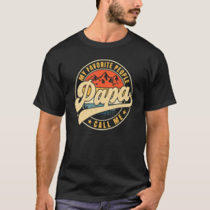 Camiseta Mi gente favorita me llama flauta vintage de papá