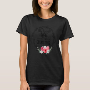 Camiseta Mi gente favorita me llama floral a mujeres madrin