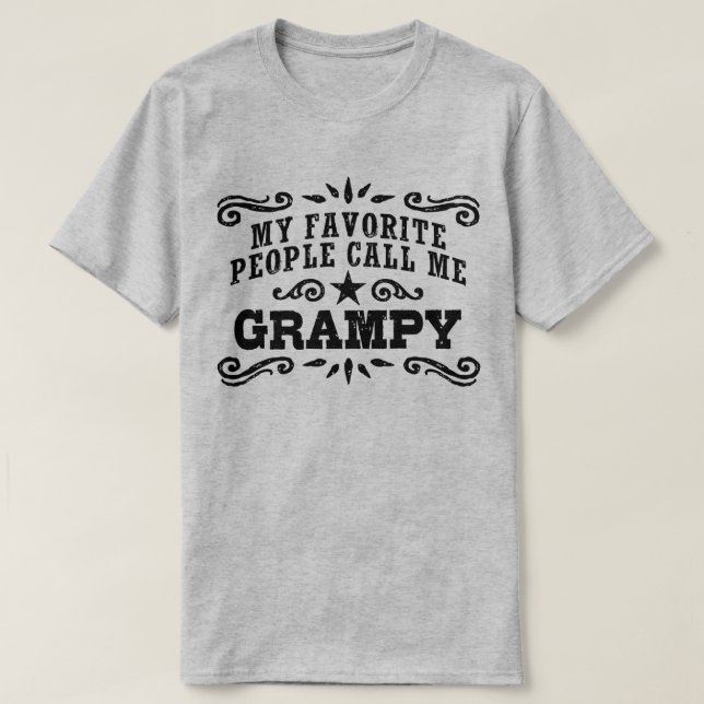 Camiseta Mi Gente Favorita Me Llama Grampy (Diseño del anverso)