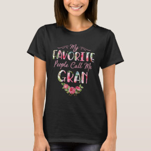 Camiseta Mi gente favorita me llama Gran Flor Floral Moth