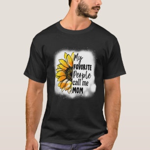 Camiseta Mi gente favorita me llama madre de madre girasol