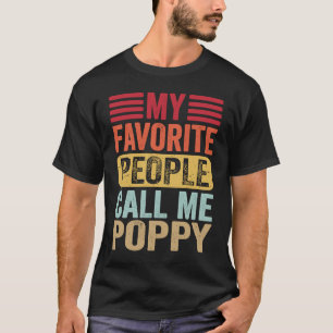 Camiseta Mi gente favorita me llama padre retro de amapola