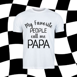 Camiseta Mi Gente Favorita Me Llama Papa Abuelo Divertido