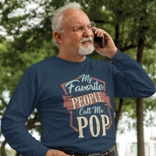 Camiseta Mi Gente Favorita Me Llama Papá Divertido Pop