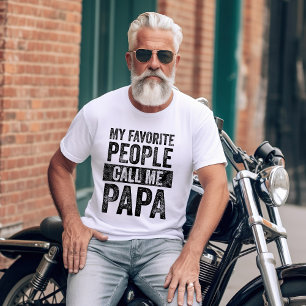 Camiseta Mi Gente Favorita Me Llama Papá Papá Divertido P