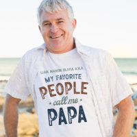 Mi gente favorita me llama papá personalizado
