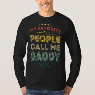 Camiseta Mi Gente Favorita Me Llama Papá Retro Orgulloso Pa