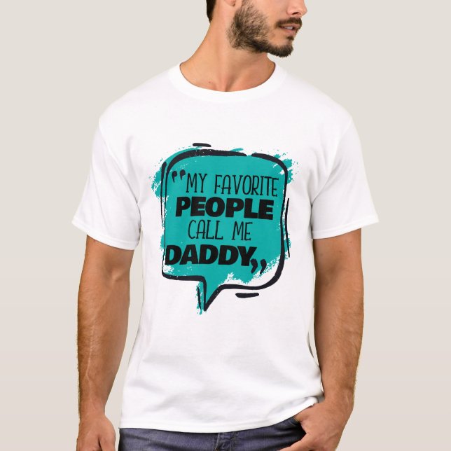 Camiseta Mi Gente Favorita Me Llama Papi (Anverso)