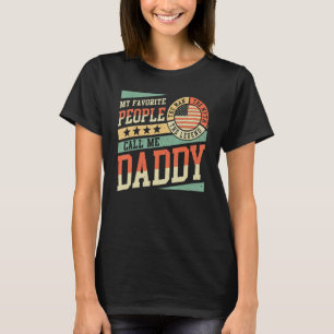 Camiseta Mi Gente Favorita Me Llama Papi Hombres Papá Vinta