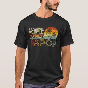 Camiseta Mi Gente Favorita Me Llama Papop Vintage Retro Fun