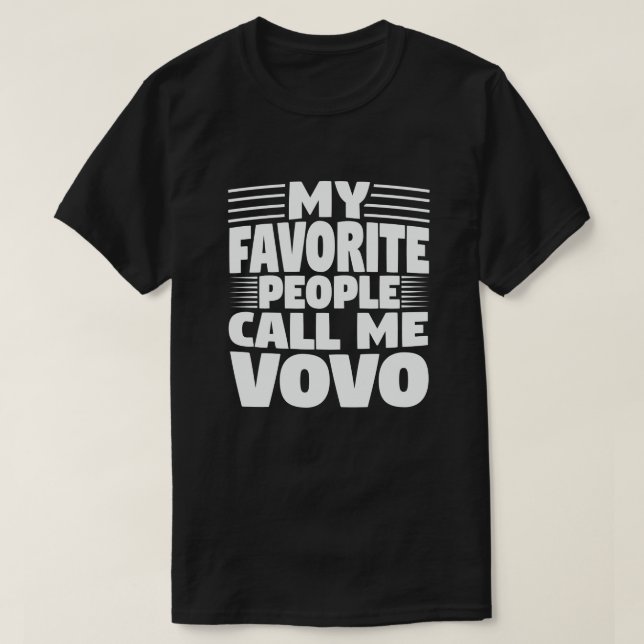 Camiseta Mi gente favorita me llama vovo - regalo gracioso (Diseño del anverso)