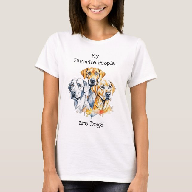 Camiseta Mi gente favorita son los perros (Anverso)