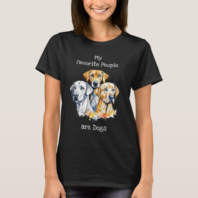 Camiseta Mi gente favorita son los perros (Anverso)