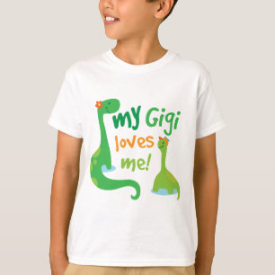 Camiseta Mi Gigi me ama dinosaurio