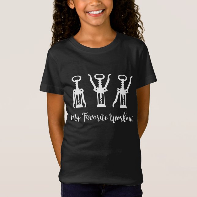 Camiseta Mi Gimnasio de Idea de Wine Lover Favorito (Anverso)