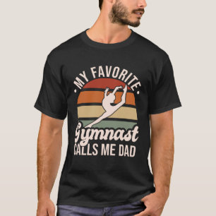 Camiseta Mi gimnasta favorita me llama gimnasia del piso de