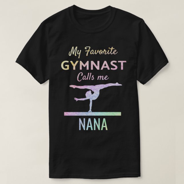 Camiseta Mi gimnasta favorita me llama gimnasia orgullosa N (Diseño del anverso)