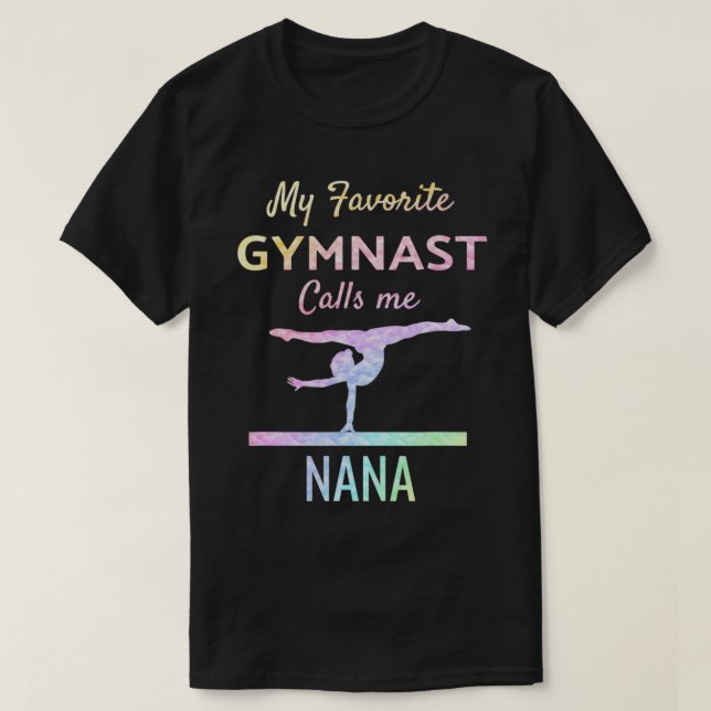 Camiseta Mi gimnasta favorita me llama gimnasia orgullosa N (Diseño del anverso)