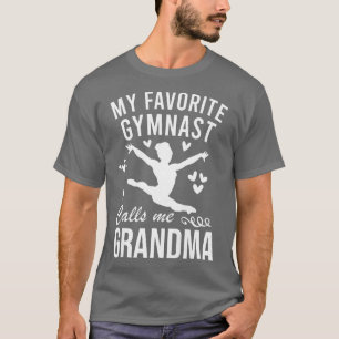 Camiseta Mi gimnasta favorita me llama gimnasias de abuela