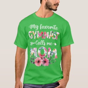Camiseta Mi gimnasta favorita me llama gimnástica mamá