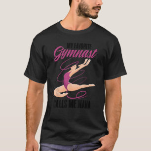 Camiseta Mi gimnasta favorita me llama gran gimnasia nana