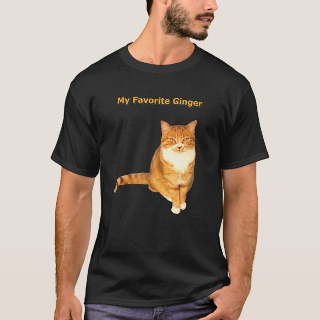 Camiseta Mi Ginger Naranja favorito Tabby Cat (Anverso)